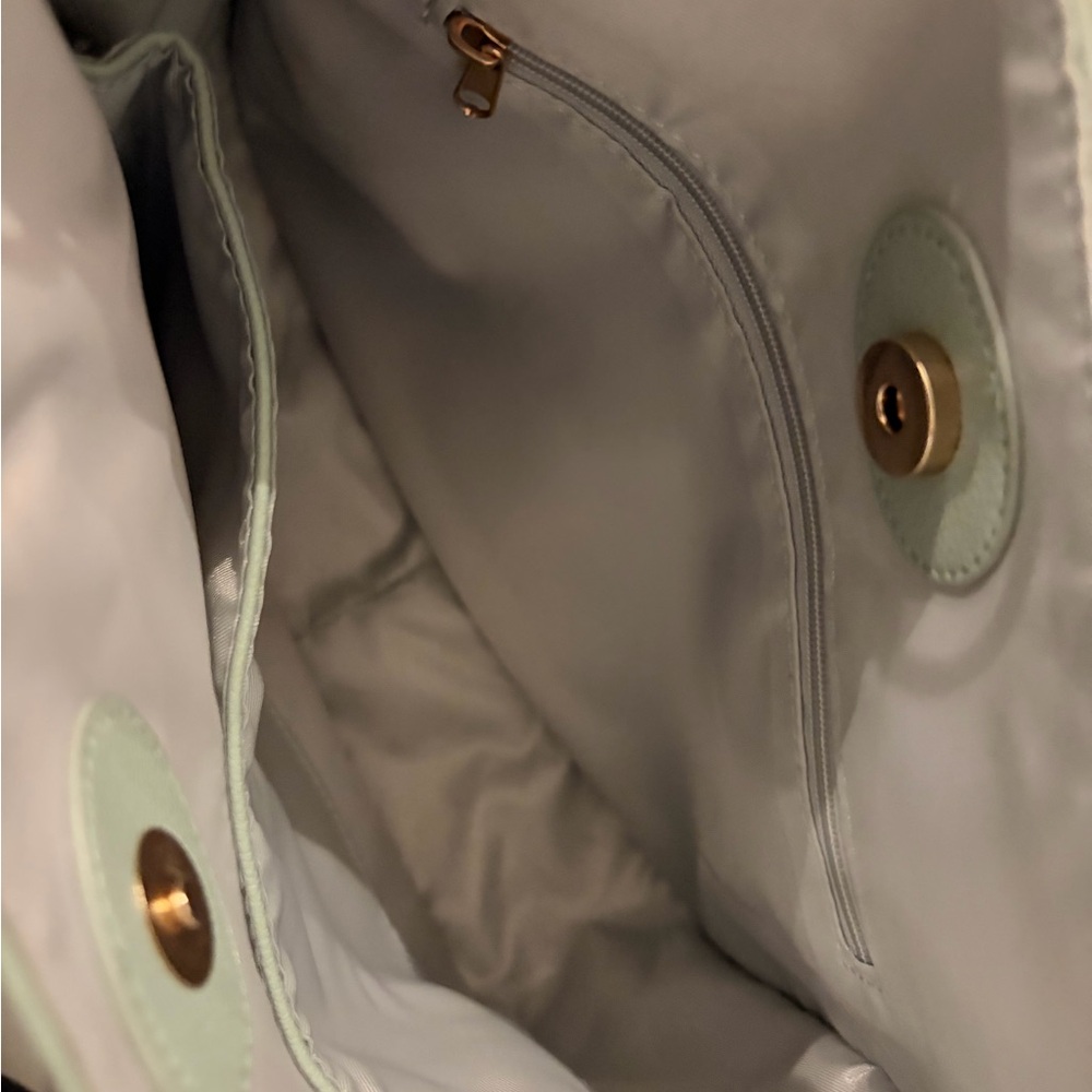 Simply Southern Light Green Satchel Set with Floral Strap - Picture 3 of 5